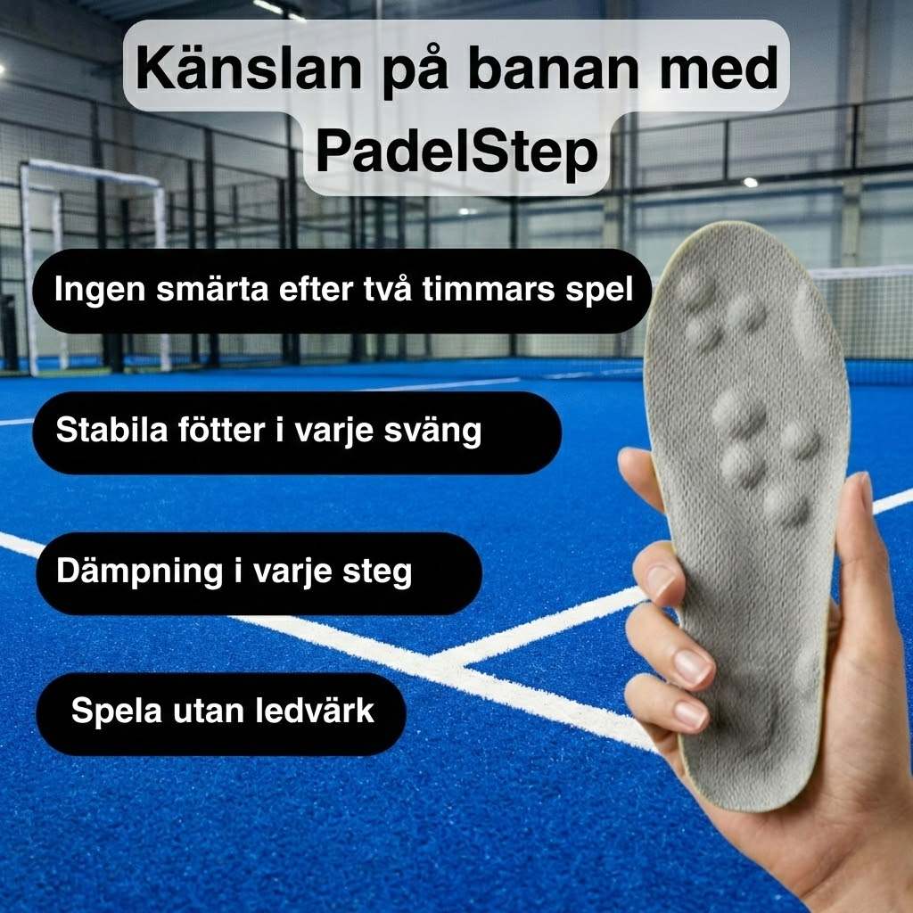 Spela padel bekvämare – skydda dina leder – PadelStep™