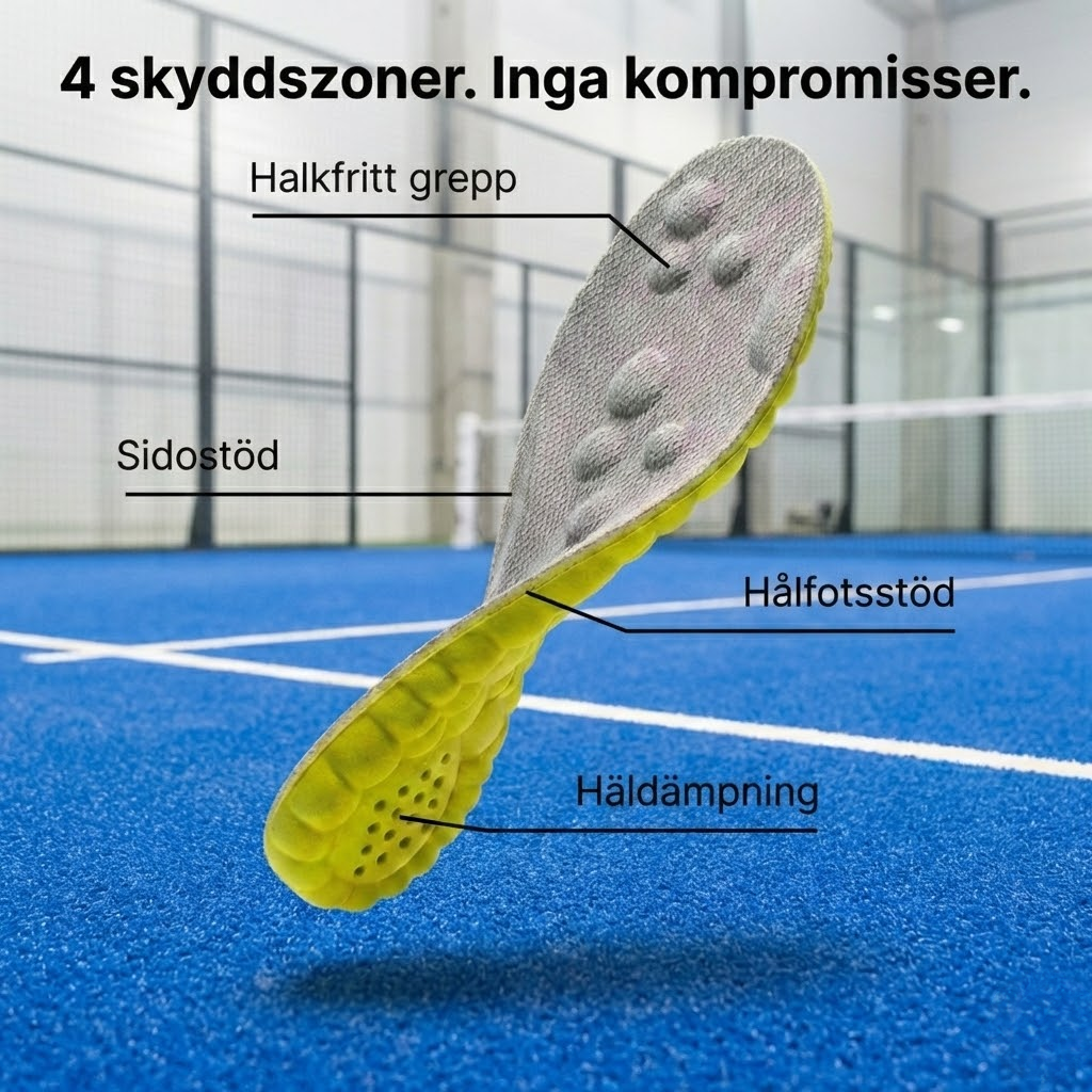 Spela padel bekvämare – skydda dina leder – PadelStep™